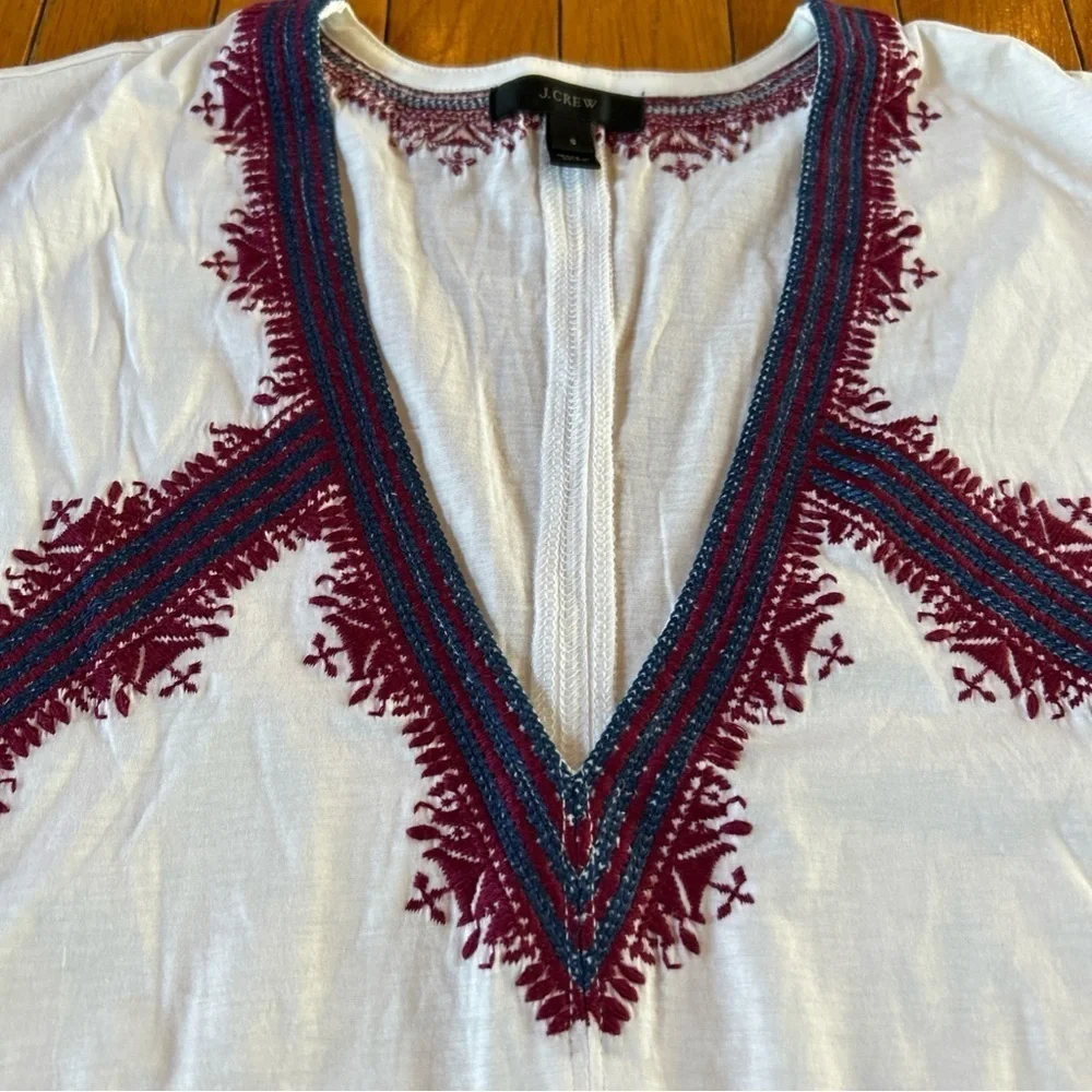 J. Crew embroidered smoke